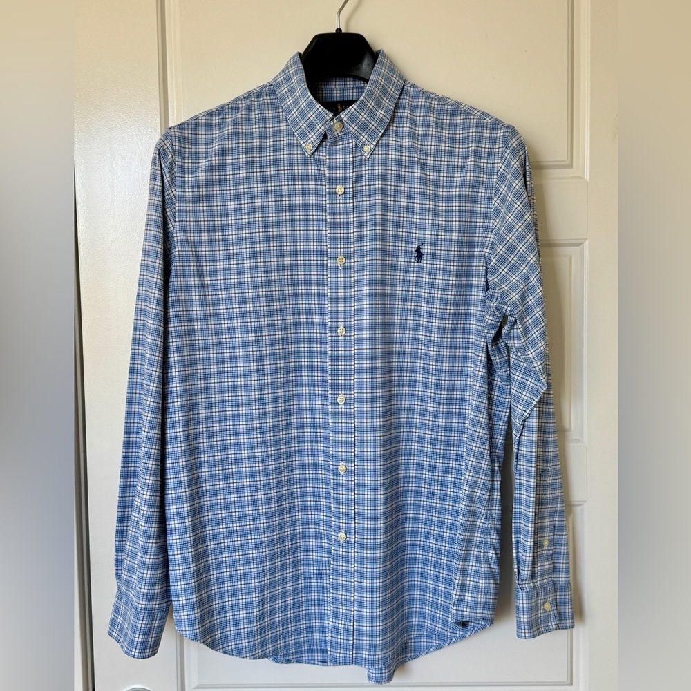 Ralph Lauren Blue Plaid Men's Shirt